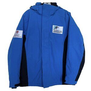 Spyder Ski Jacket Womens Size 12 Blue‎ US Olympic National Medical Steadman